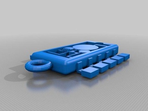 puce pédant de porte-clés 3d print model - Mito3D