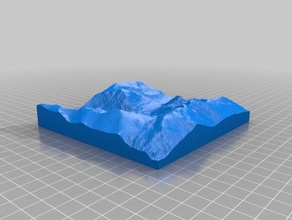 cwm idwal area 1 50 000 scale learning fsc geography pocket mountains 3d print model - Mito3D