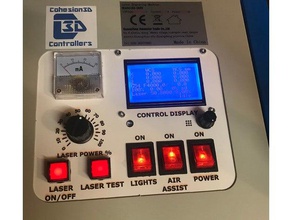 k40 custom control panel Teile 3d print model - Mito3D