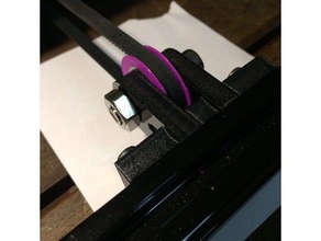 belt idler pulley 608z 3d printer accessories 608 bearing flange clip tensioner gt2 hictop thai y 3d print model - Mito3D
