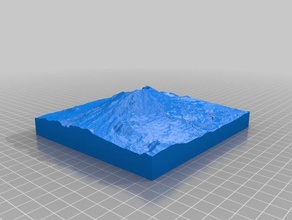 le mont st helens de l'apprentissage fsc la géographie poche montagnes 3d print model - Mito3D