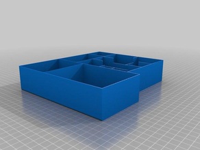 caverna economic tray - split toy & game accessories boardgame boardgamegeek board insert box 3d print model - Mito3D