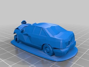 wrecked car vehicles 3d print model - Mito3D