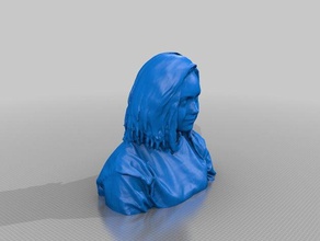 erika bowen aka me scans & replicas edoubleb human head my myself people 3d print model - Mito3D