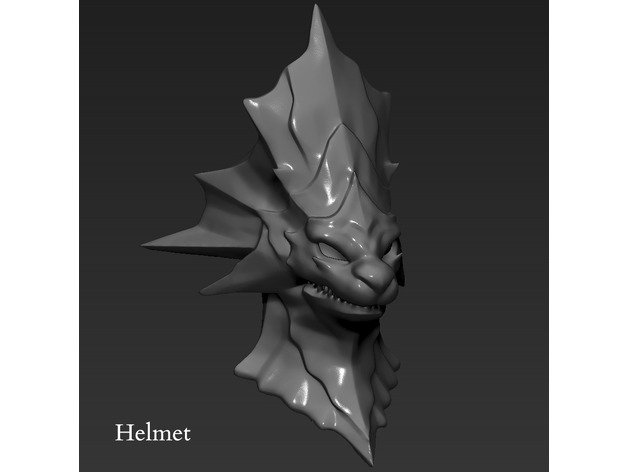 chasseuse de tête portable les jeux vidéo cosplay dark souls tueur dragon barre le casque lion ornstein prop 3D print model - Mito3D