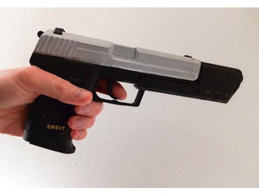 prop lara croft pistola oggetti di scena cosplay arma la 3d print model - Mito3D