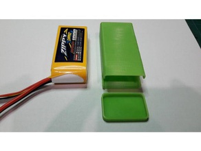 zippy 1000mah batterie lipo 3s enceinte le bricolage la boîte boîtier fpv quadricoptère 3d print model - Mito3D