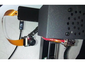 anycubic i3 mega pi zerow camera mount 3d printer accessories webcam raspberry zero w 3d print model - Mito3D