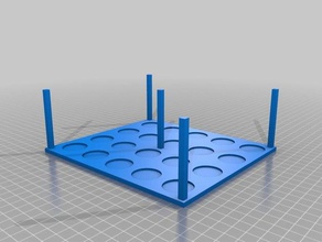 empilable miniature stand jouets & jeux 40k le titulaire de modèle modulaire segment tri empilables cachette dessus table wargaming warhammer 3d print model - Mito3D