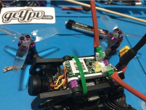 hglrc hornet xm+ soporte r c vehículos frysky receptor de montaje 3d print model - Mito3D