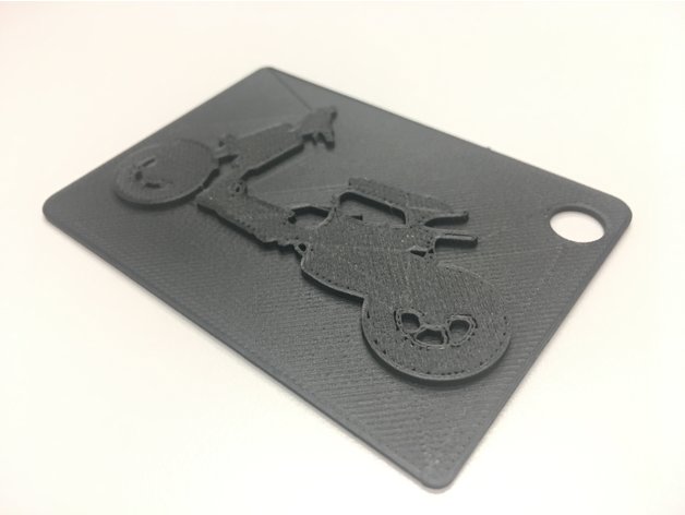 honda ruckus zoomer catena chiave - tag bagagli accessori a ciclomotore 3D print model - Mito3D