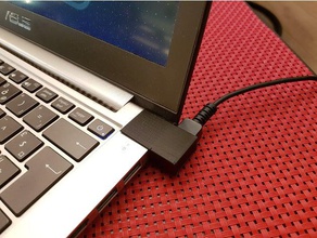 asus zenbook prime ux302 chargeur de support câbles ordinateur 3d print model - Mito3D