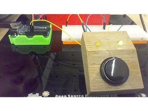 botão de pressão 3dx A impressão 3d diodo emissor luz 3d print model - Mito3D