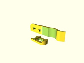 mailbox latch retainer clip top only replacement parts 3d print model - Mito3D