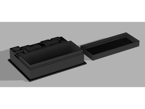 sdcard pen accessory holder w lid organization box microsd msd sd card 3d print model - Mito3D