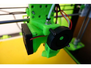 e3d v6 50mm fan duct high airflow version - see video below 3d printer extruders 3d print model - Mito3D