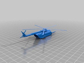 n escala grande de helicóptero veículos 3d print model - Mito3D