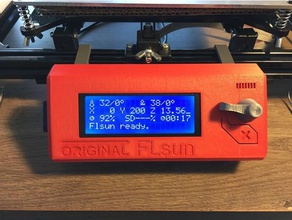 flsun i3-lcd 3d-Drucker Teile 2004 lcd 2020 extrusion mount i3 lcd-Gehäuse lcd-Anzeige lcd-Halter lcd-Halterung 3d print model - Mito3D
