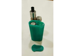 e-cig 18650 battery + liquid holder tool holders & boxes 3d print model - Mito3D