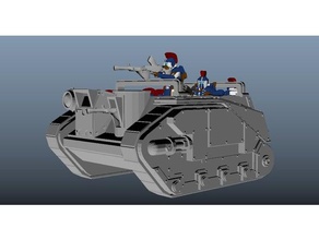 centauro de la tripulación triarii modelos 28mm guardia imperial romano roma del tanque 3d print model - Mito3D