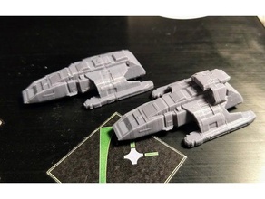 danube class runabout small scale toy & game accessories shuttle star trek online 3d print model - Mito3D