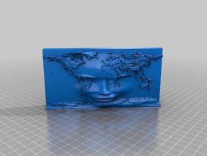 a face do mundo esculturas 3d print model - Mito3D