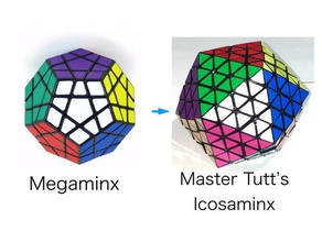 master tutt s icosaminx modified megaminx puzzles rubiks cube 3d print model - Mito3D