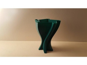 test vase 4 art flower vases spiralized spiral mode printing vaso spirale 3d print model - Mito3D