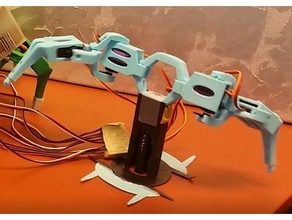 gigabrain robotica cerniere di rotazione dell'asse la lo spostamento raspberry pi robot servo touchscreen 3d print model - Mito3D