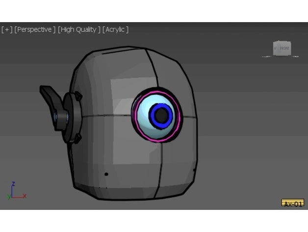 ax-01 in der Robotik inmoov Kopf Roboter 3D print model - Mito3D