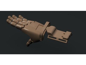 helping hand 3d printing printable low cost prosthetic arm 3d print model - Mito3D