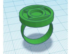 green lantern ring rings 3d print model - Mito3D