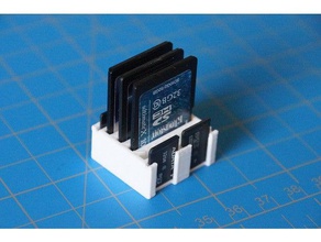 einfache sehr 4x4-card-Inhaber - Organisation 3d print model - Mito3D