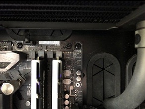 asus maximus x eroe q-code led di copertura computer 3d print model - Mito3D