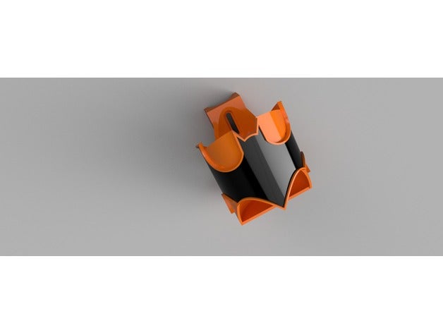 batman water bottle holder sport & outdoors 3D print model - Mito3D