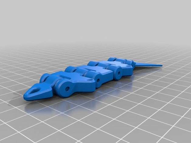 segmented swimbait fishing lure 3D print model - Mito3D