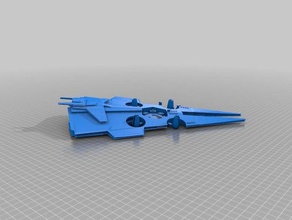 flexbot star destroyer drone mark 3d printing 3d print model - Mito3D