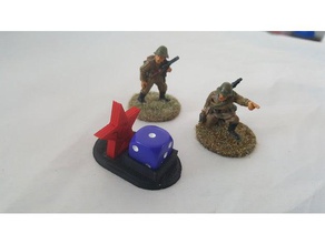 sowjetische rote Armee pin marker Requisiten 28 bolt action wargaming 3d print model - Mito3D