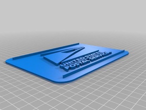 usps logo plaque carrée L'impression 3d 3d print model - Mito3D