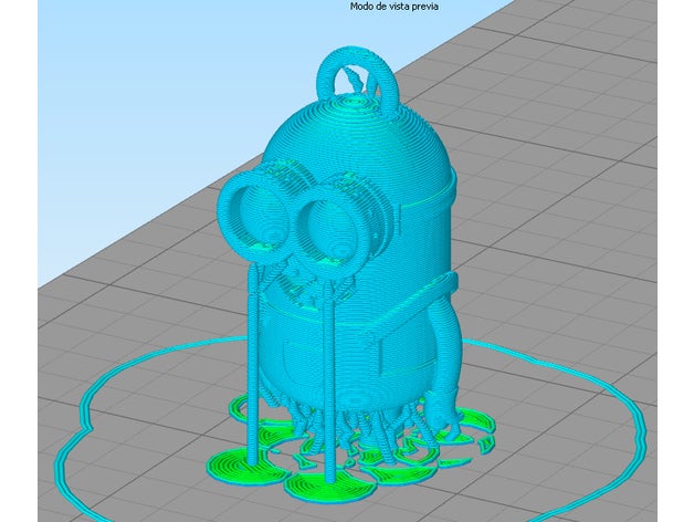 minion remix suports juegos y juguetes esbirros 3D print model - Mito3D