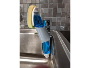 kitchen sponge brush dish washer holder & dining 3d print model - Mito3D