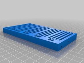 drill bit tray tool holders & boxes holder 3d print model - Mito3D