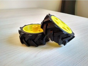 arduino de la rueda del tractor r c vehículos accesorio openrc coche rc ruedas juguete el 3d print model - Mito3D