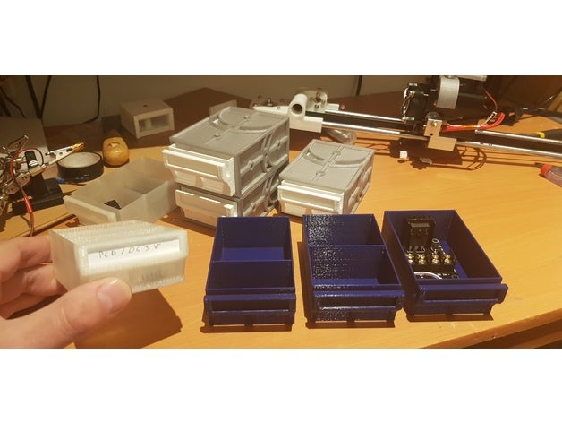 tiroire rangement - Elektronik box casier storage 3D print model - Mito3D