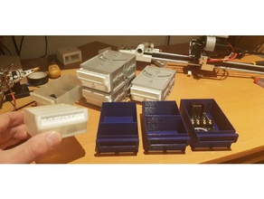 tiroire rangement l'elettronica box casier scatola di stoccaggio 3d print model - Mito3D
