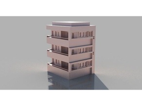 bauhaus pezzo degli scacchi - hayarkon st, tel aviv sculture architettura di israele 3d print model - Mito3D