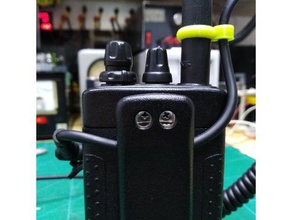 cable clip ft60r 3d printing external mic ft-60 yaesu 3d print model - Mito3D
