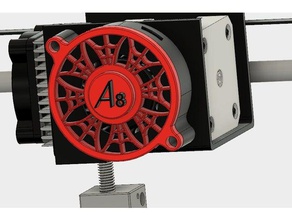 anet a8 - 40mm blower cover 3d printer accessories parts upgrade 3d print model - Mito3D