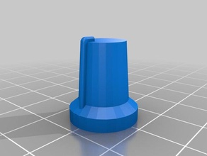 basic potard button potentiomter parts audio potantiometre potentiometer 3d print model - Mito3D