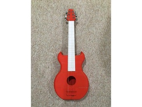 jouable à la guitare suppléant corps de musique 3d print model - Mito3D